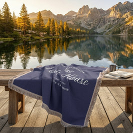 Family Lake House Coastal Custom Decor Deken