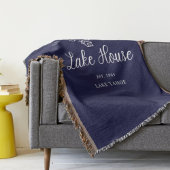 Family Lake House Coastal Custom Decor Deken