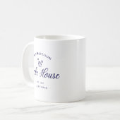Family Lake House Coastal Custom Decor Koffiemok (Voorkant links)