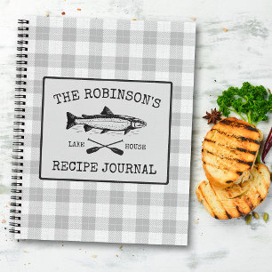 Family Lake House Fish Oars White Pset Recipe Notitieboek