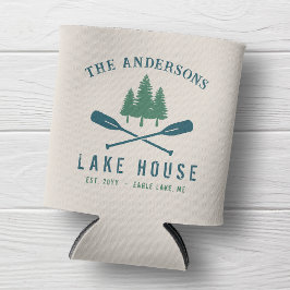 Family Lake House Modern Rustic Boat Oar Pine Tree Blikjeskoeler