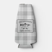 Family Lake House Oars Fish Rustic White Pset Flesjeskoeler (Voorkant)