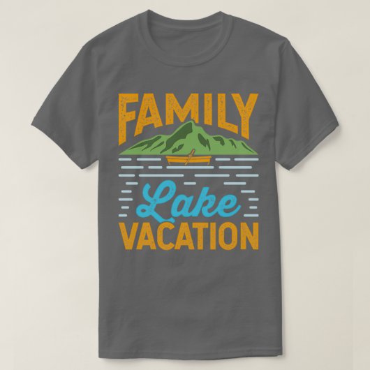 Family Lake Vacation T-shirt (Design voorkant)
