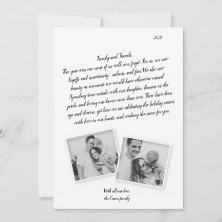 Family Letter Script Coronavirus Vakantie Kaart
