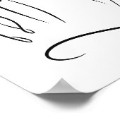 Family Line Art Poster | Minimalistische figuurtek (Hoek)