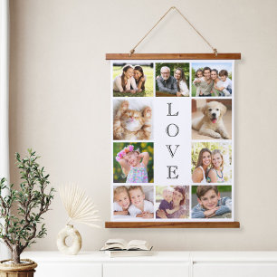 Family Love 10 Photo Collage Hangend Wandkleed