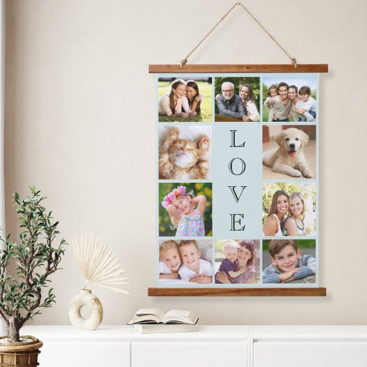 Family Love 10 Photo Collage Hangend Wandkleed