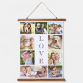 Family Love 10 Photo Collage Hangend Wandkleed (Voorkant)