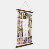 Family Love 10 Photo Collage Hangend Wandkleed (Gebogen)