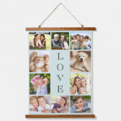 Family Love 10 Photo Collage Hangend Wandkleed (Voorkant)