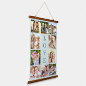 Family Love 10 Photo Collage Hangend Wandkleed (Gebogen)