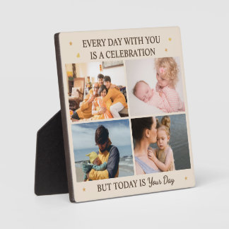 Family Love – 4 Photo Son & Daughter Day Plaque Fotoplaat