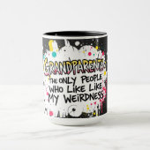 Family Love Burst - personalized Grandparent Day Mok (Midden)