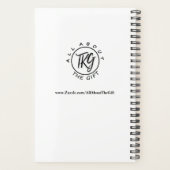 Family Love Custom Photo Collage Modern Chalkboard Planner (Achterkant)