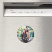 Family Love Editable Color Custom Photo Magnet (Insitu (Vaatwasser))