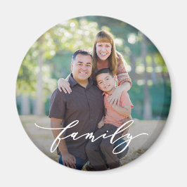 Family Love Editable Color Custom Photo Magnet