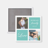 Family Love | Gepersonaliseerd fotomagneet Magneet (Voorkant / Achterkant)