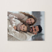 Family Love Heart Modern Script Photo Legpuzzel (Horizontaal)