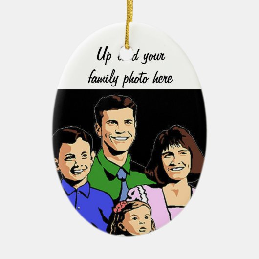 Family Love_ Keramisch Ornament (Voorkant)