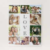 Family Love Multi-Photo Collage Modern Legpuzzel (Verticaal)