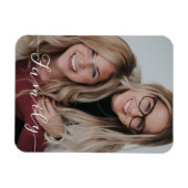 Family Love Script Foto Magneet (Horizontaal)
