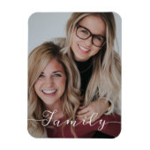 Family Love Script Foto Magneet (Verticaal)