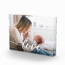 Family Love Script Persoonlijke Foto voor mama