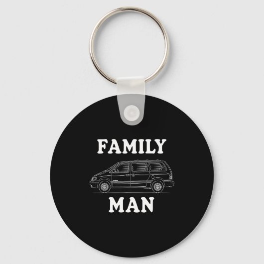 Family Man Minivan Humor For Proud Dad Life Fans C Sleutelhanger (Voorkant)