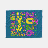Family Mardi Gras 2026 Fat Tuesday Family Matching Fleece Deken (Voorkant (Horizontaal))