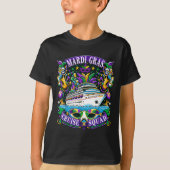 Family Mardi Gras Cruise Squad Vacation Trip Ship  T-shirt (Voorkant)