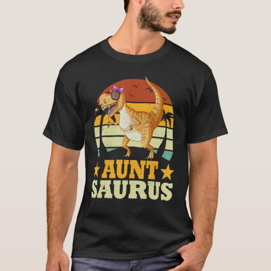 Family Matching  Auntsaurus Dinosaur Aunt Saurus T-shirt (Voorkant)