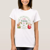 Family Matching Christmas Cookie Baking Crew T-shirt (Voorkant)