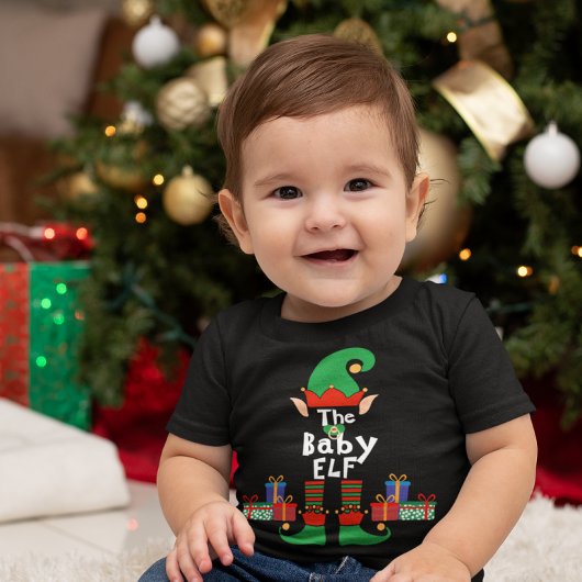 Family Matching Christmas Elf outfit met naam Romper