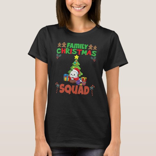 Family Matching Christmas Squad X-Mas Holidays_24 T-shirt (Voorkant)
