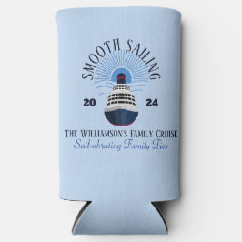 Family Matching Cruise Vakantie Naam & Jaar Seltzer Blikjeskoeler