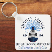 Family Matching Cruise Vakantie Naam & Jaar Sleutelhanger (Voorkant)