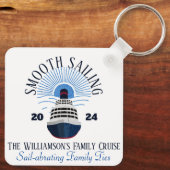 Family Matching Cruise Vakantie Naam & Jaar Sleutelhanger (Achterkant)