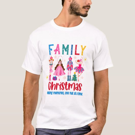 Family Matching Funny Christmas, Nutcracker Ballet T-shirt (Voorkant)