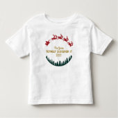 Family Matching Gepersonaliseerde naam/jaar sleigh Kinder Shirts (Voorkant)