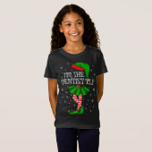 Family Matching Ik ben de Tandarts Elf Kerstmis T-shirt (Voorkant volledig)