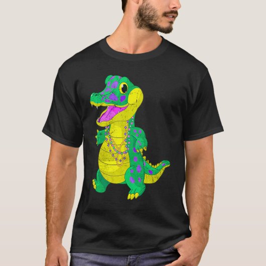 Family Matching Madri Gras Alligator Festival Carn T-shirt (Voorkant)