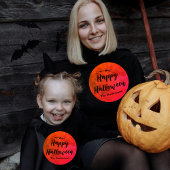 Family Matching Orange and Black Modern Halloween Tri-Blend Shirt