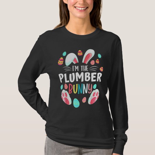 Family Matching Plumber Bunny Graphic Easter Costu T-shirt (Voorkant)