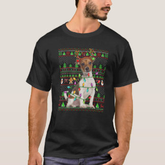 Family Matching Reindeer Ugly Jack Russell Terrier T-shirt