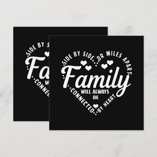 Family Matching Shirt Family altijd verbonden door (Voorkant / Achterkant)