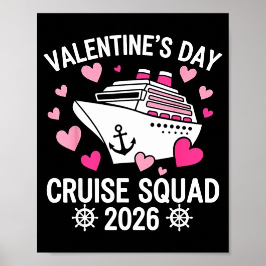 Family Matching Valentines Day Cruise 2026 Husband Poster (Voorkant)