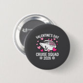 Family Matching Valentines Day Cruise 2026 Husband Ronde Button 5,7 Cm (Voorkant /achterkant)