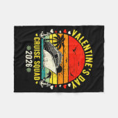 Family Matching Valentines Day For Couples Cruise  Fleece Deken (Voorkant (Horizontaal))