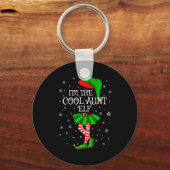 Family Matching Women Girls I'm The Cool Aunt Elf Sleutelhanger (Voorkant)