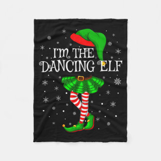 Family Matching Women Girls I'm The Dancing Elf Ch Fleece Deken